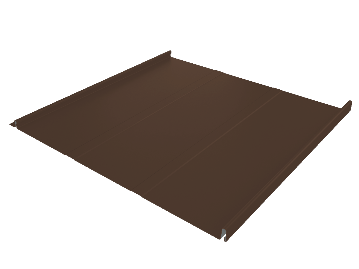 Двойной стоячий фальц Line, 0,625/0,55 0,5 мм, GreenCoat Pural BT