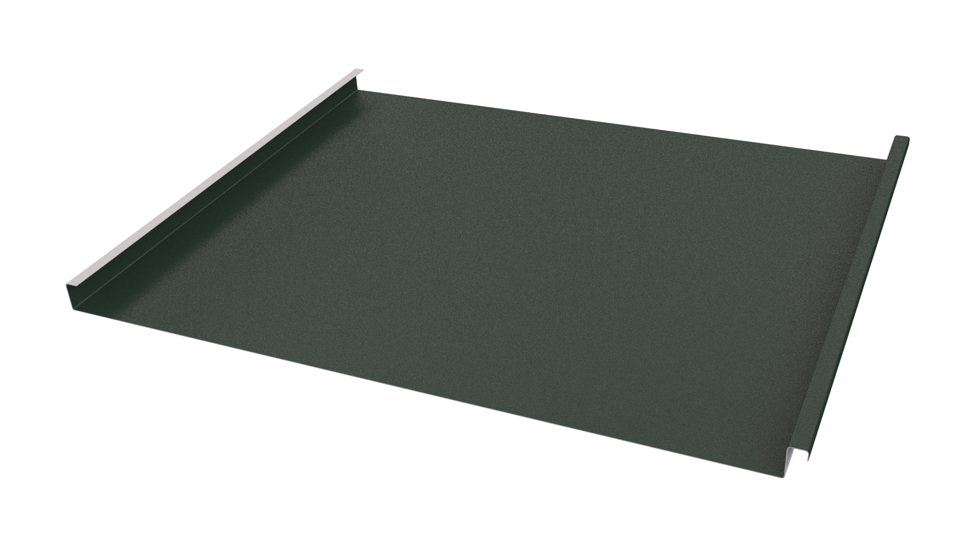 Фальцевая кровля 562/550x0,5 мм, 6009 пихтовый зелёный матовый
