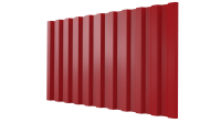 Профнастил С21 1051/1000x0,4 мм, 3020 транспортный красный глянцевый