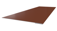 Планка завершающая 65x2000 мм, 8004 медно-коричневый глянцевый