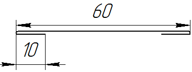Планка стыковочная 60x2000 мм, Дуб Кельтик 3D