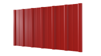 Профнастил НС16 1150/1100x0,65 мм, 3020 транспортный красный глянцевый