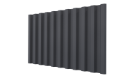 Профнастил С21 1051/1000x0,5 мм, 7024 графитовый серый матовый
