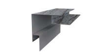 Планка угла наружного сложная 75x75x2000 мм, Морион 3D
