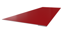 Планка завершающая 65x2000 мм, 3020 транспортный красный глянцевый