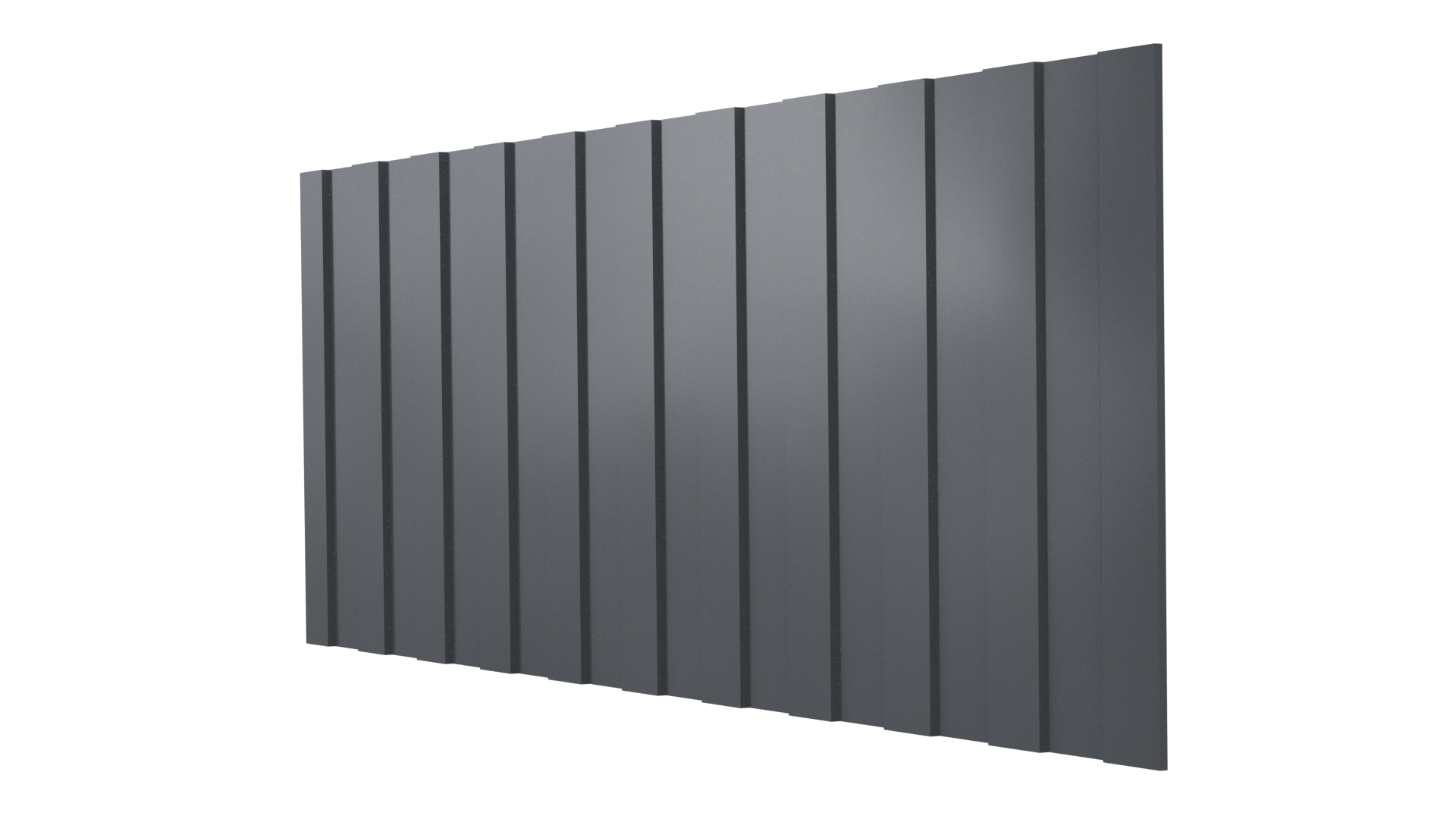 Профнастил С8 1200/1150x0,5 мм, 7011 железно-серый глянцевый