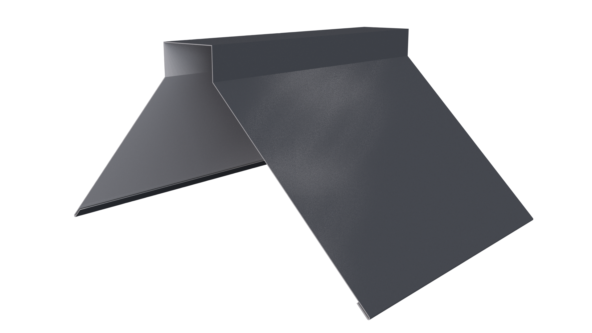 Конёк фигурный 150x150x2000 мм, 7024 графитовый серый PUR Pruf