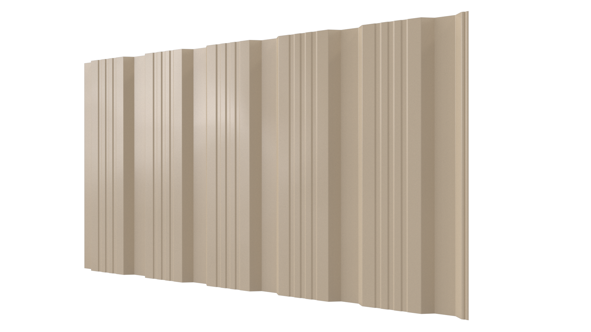 Профнастил К20 1195/1130x0,3 мм, 1015 св. слоновая кость глянцевый