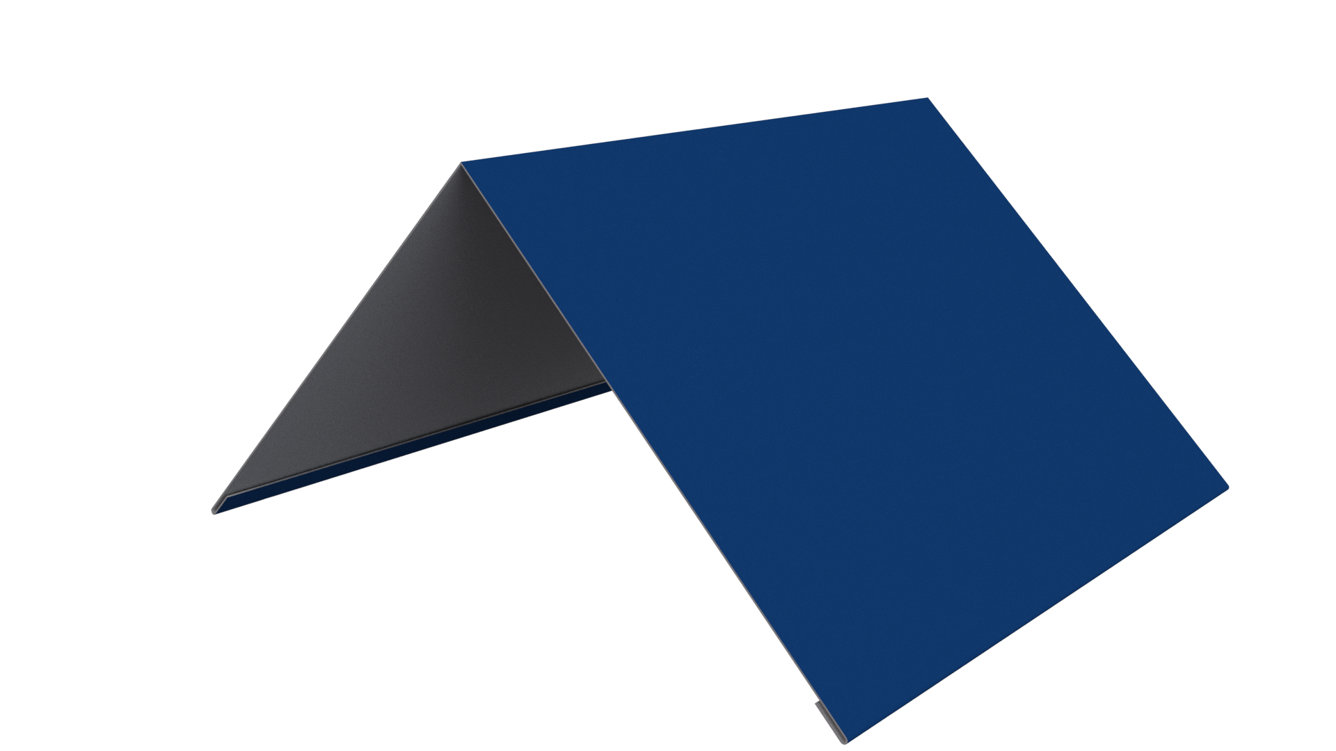 Конёк простой 150x150x2000 мм, 5005 сигнальный синий глянцевый