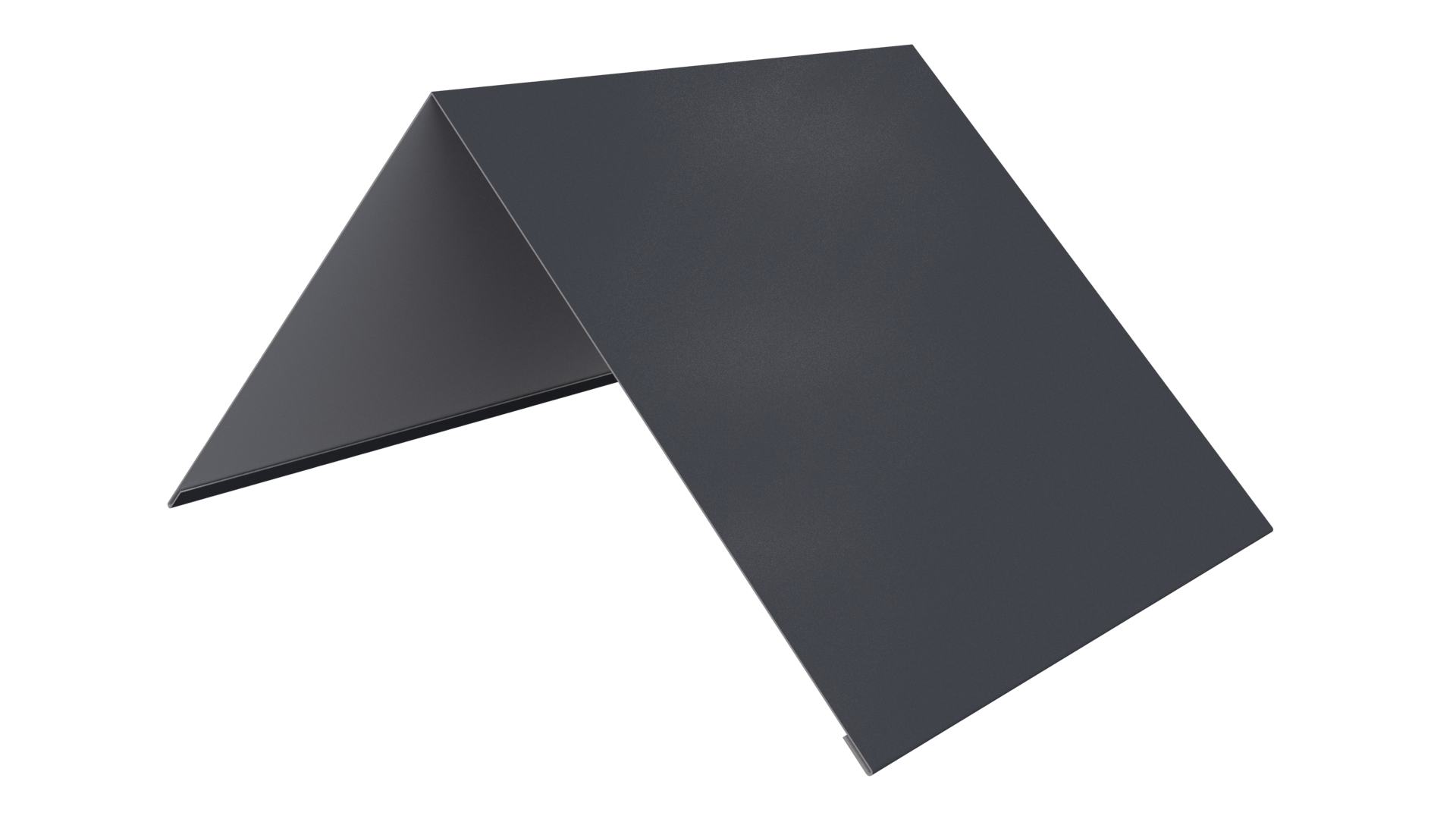 Конёк простой 190x190x2000 мм, 7024 графитовый серый PUR Pruf