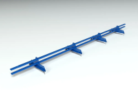 Снегозадержатель PROMO ZN 40x20 (овал) 3,0м Ral 5005 сигнальный синий