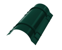 Конёк круглый R110x2000 мм, 6005 зеленый мох глянцевый