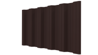 Профнастил НС35 1060/1000x0,5 мм, 8017 шоколадно-коричневый стальной бархат