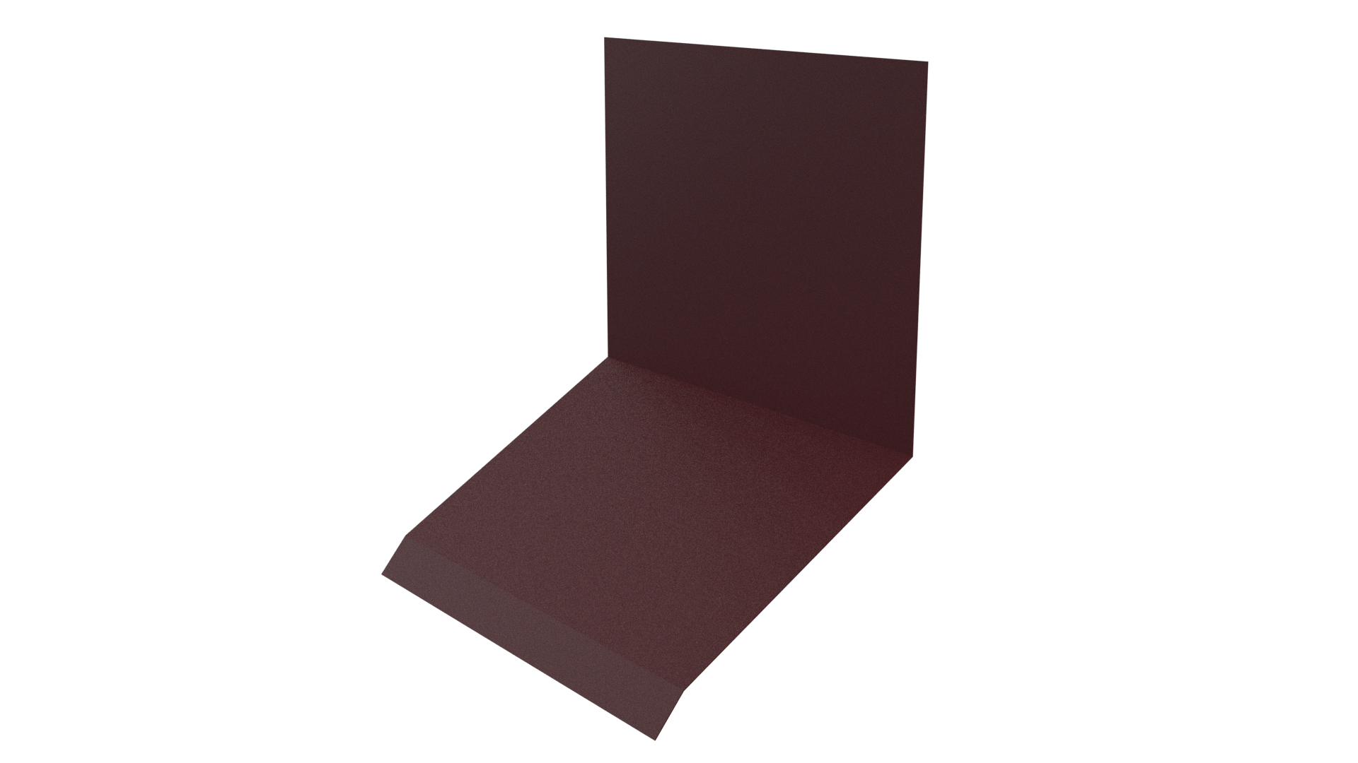Планка примыкания верхняя к стене фальц 150x130x20 мм, 3005 винно-красный матовый