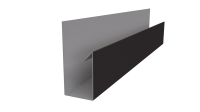 Планка П-образная Блок-хаус 30x30x2000 мм, 8019 серо-коричневый матовый