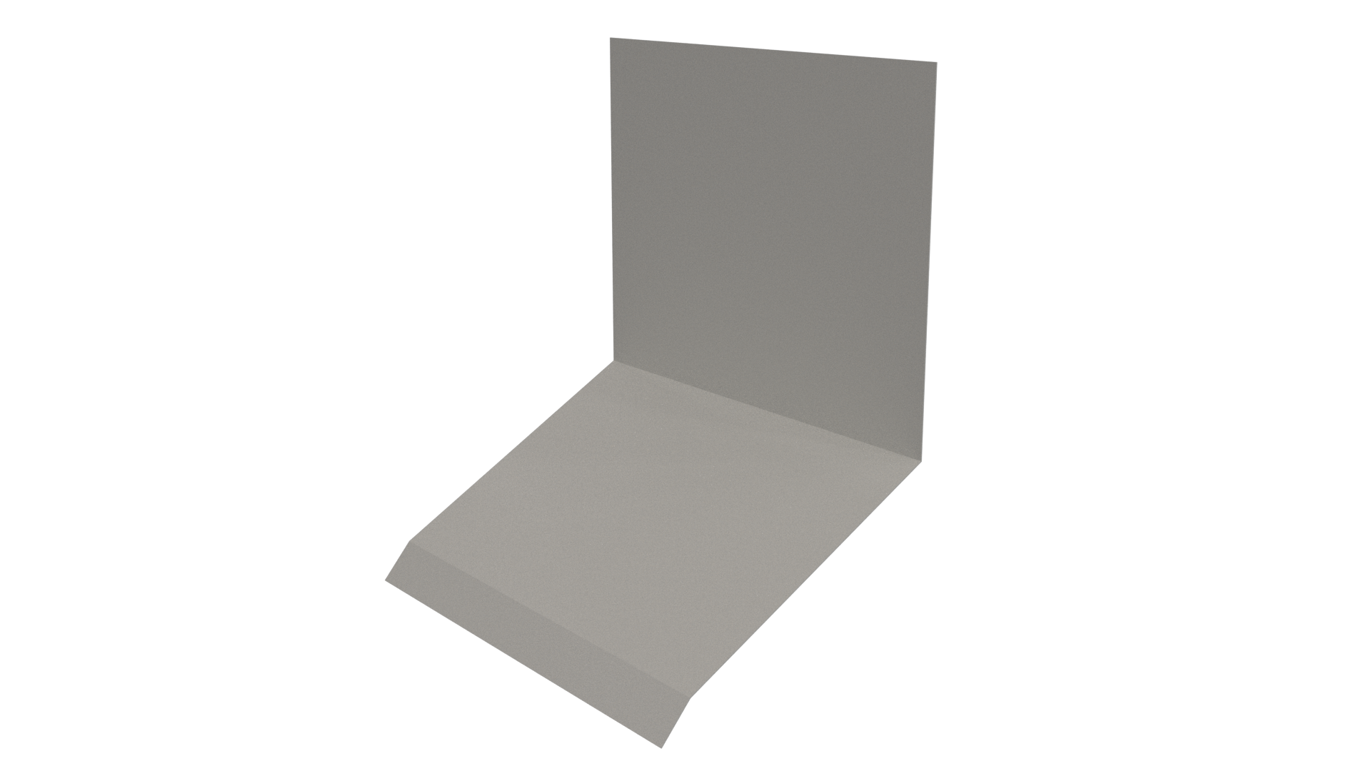 Планка примыкания верхняя к стене фальц 150x130x20 мм, 9002 светло-серый глянцевый