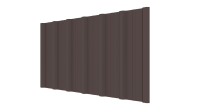 Профнастил НС16 1150/1100x0,45 мм, 8017 шоколадно-коричневый матовый