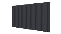 Профнастил С20A 1150/1100x0,5 мм, 7024 графитовый серый стальной бархат