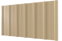 Профнастил НС16 1150/1100x0,4 мм эконом, 1014 слоновая кость глянцевый