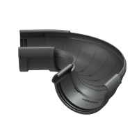 Угловой элемент желоба регулируемый 60⁰ - 160⁰, 7024 графит