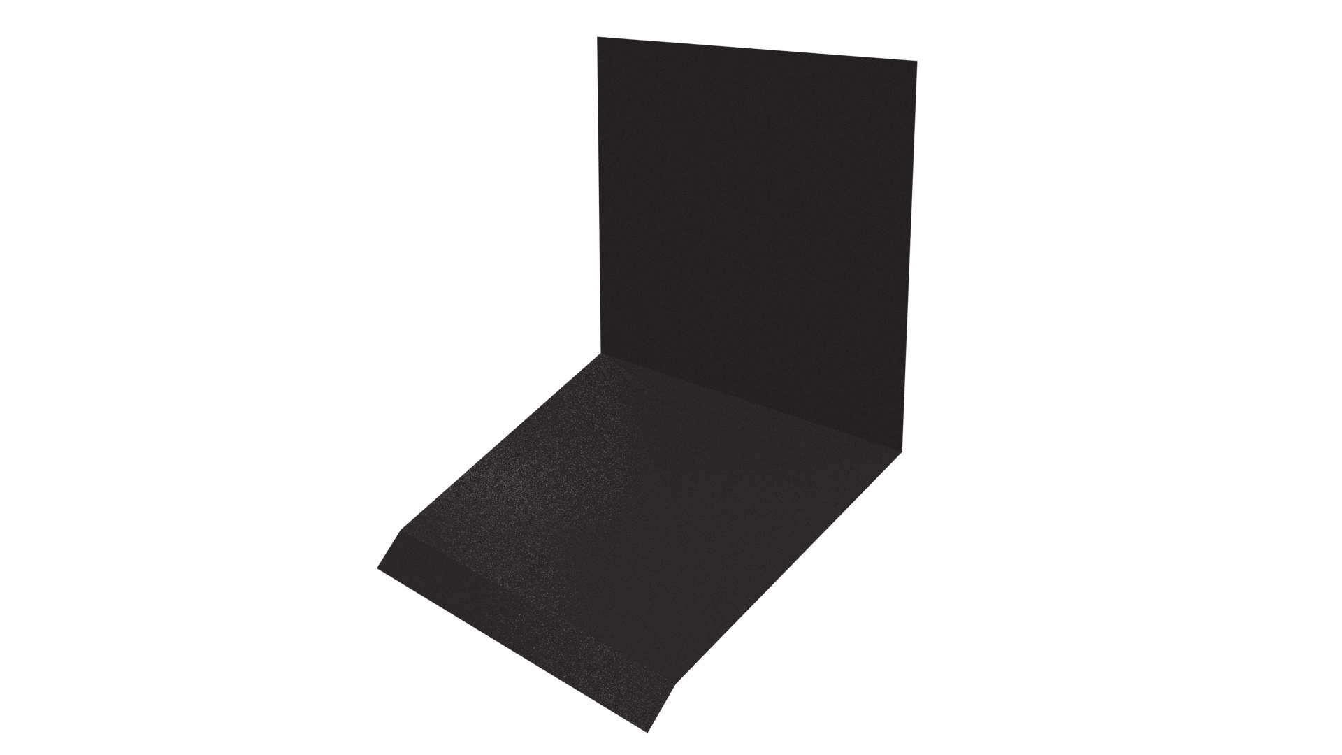 Планка примыкания верхняя к стене фальц 150x130x20 мм, 8019 серо-коричневый глянцевый