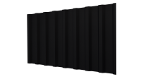Профнастил С20B 1150/1100x0,5 мм, 9005 черный янтарь стальной бархат