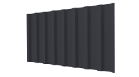 Профнастил С20B 1150/1100x0,5 мм, 7024 графитовый серый стальной бархат