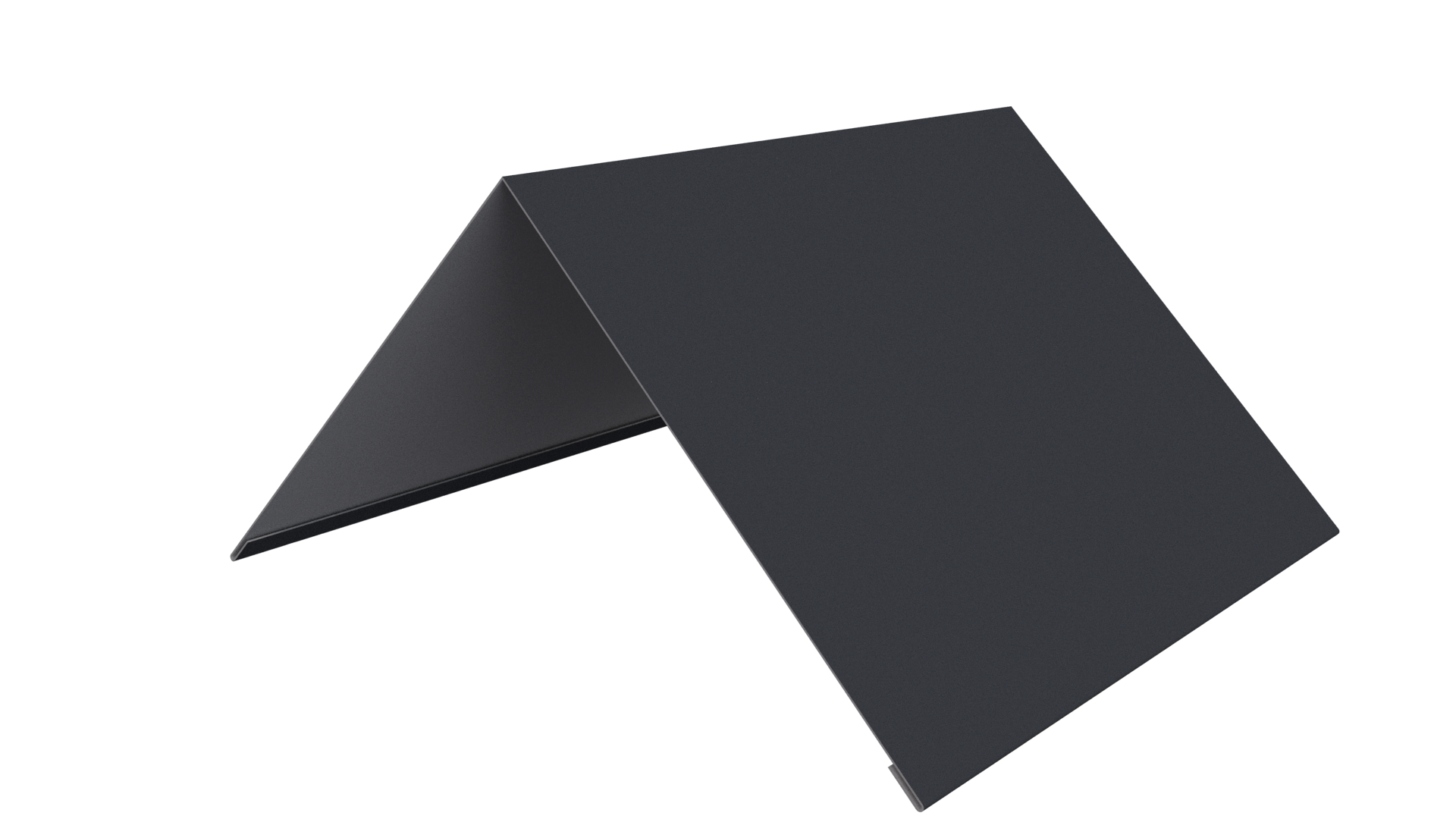 Конёк простой 150x150x2000 мм, 7024 графитовый серый PUR Pruf