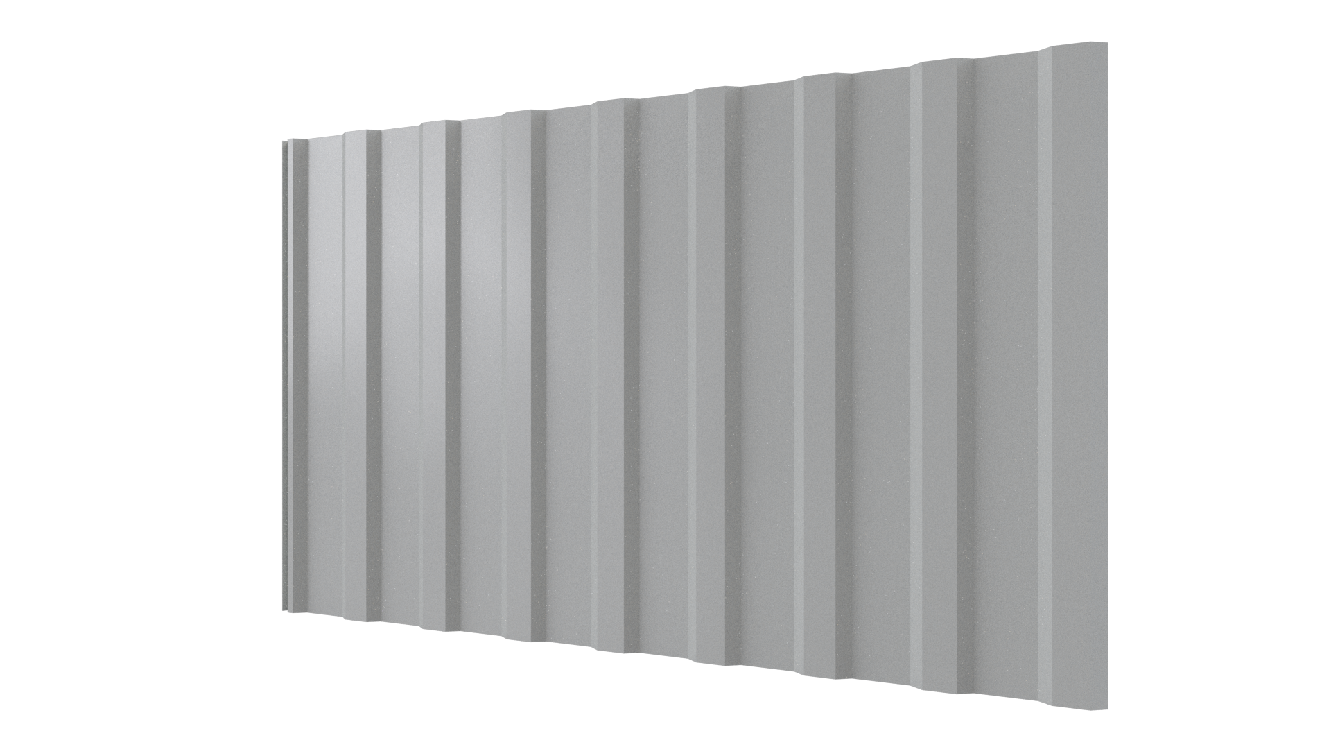 Профнастил С20R 1150/1100x0,7 мм, 7035 светло-серый глянцевый