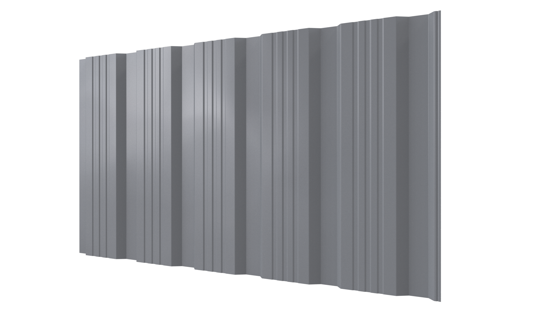 Профнастил К20 1195/1130x0,5 мм, 7040 серое окно глянцевый
