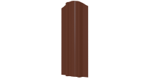 Штакетник Евротрапеция 117x0,4 мм, 8004 медно-коричневый глянцевый