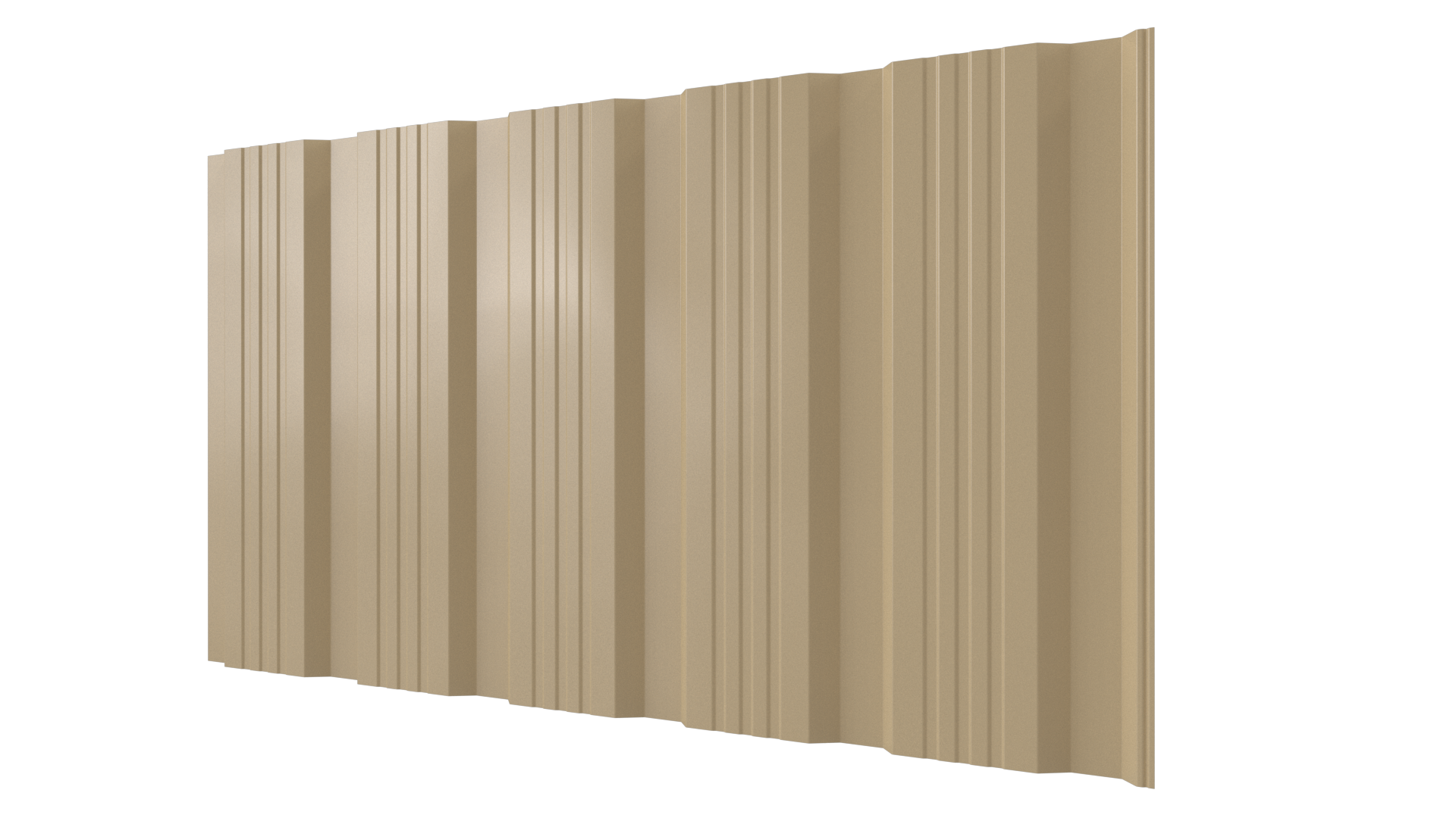 Профнастил К20 1195/1130x0,5 мм, 1014 слоновая кость глянцевый