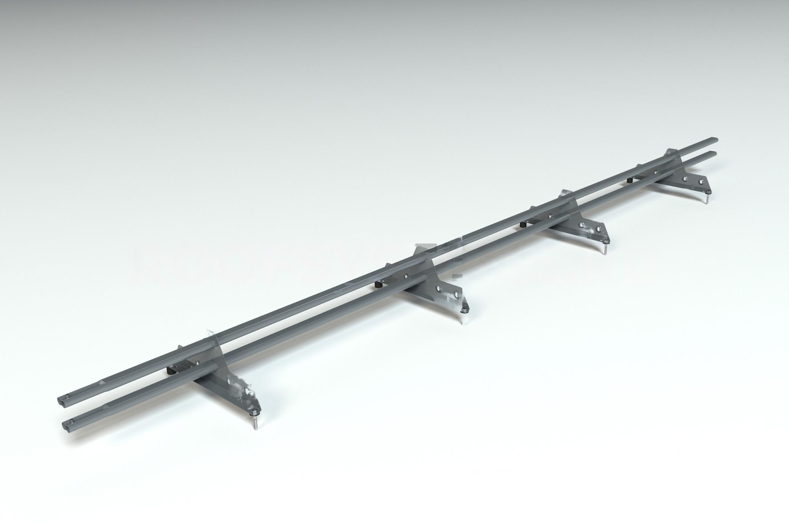 Снегозадержатель PROMO ZN 40x20 (овал) 3,0м Ral 7024 графитовый серый