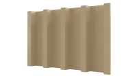 Профнастил Н60 902/845x0,4 мм, 1014 слоновая кость глянцевый