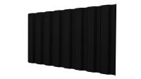 Профнастил С20A 1150/1100x0,5 мм, 9005 черный янтарь стальной бархат