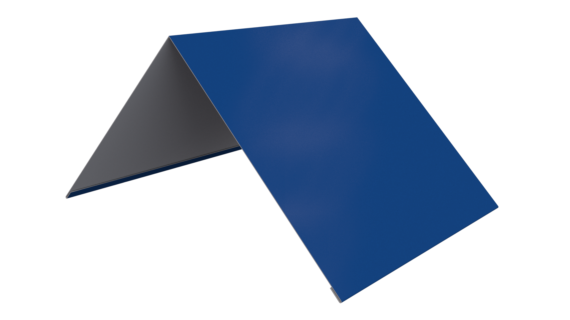 Конёк простой 190x190x2000 мм, 5005 сигнальный синий глянцевый