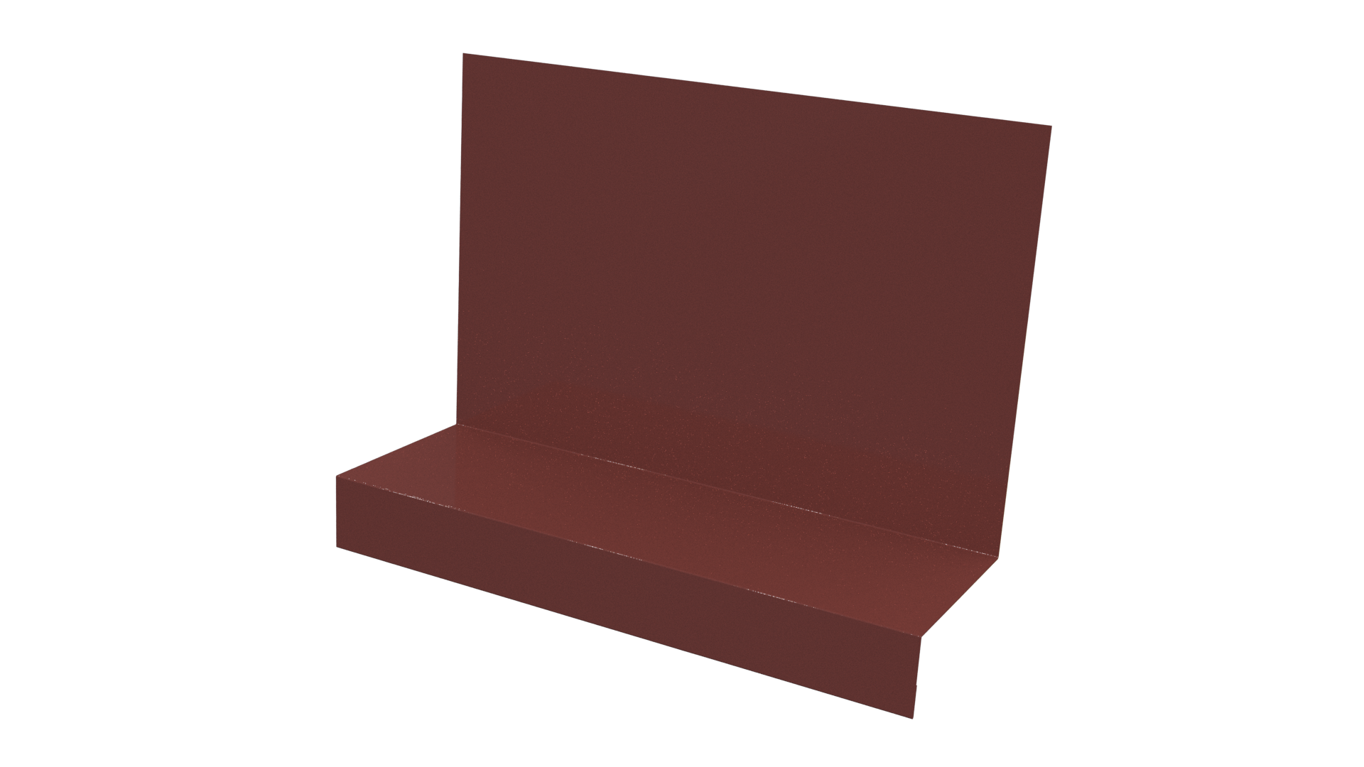 Примыкание боковое фальц 25x65x130 мм, 3009 оксид красный глянцевый