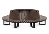 Экоскамья круглая со спинкой Root