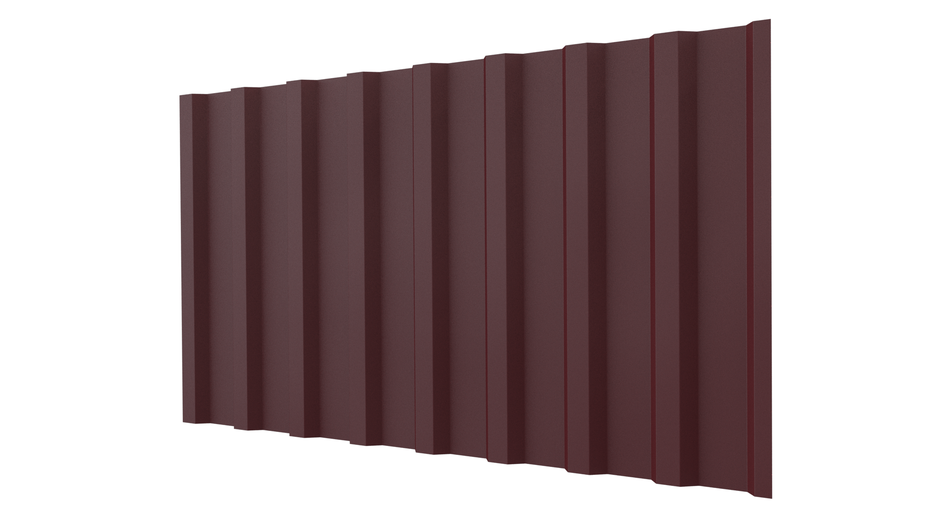 Профнастил С20B 1150/1100x0,45 мм, 3005 винно-красный матовый