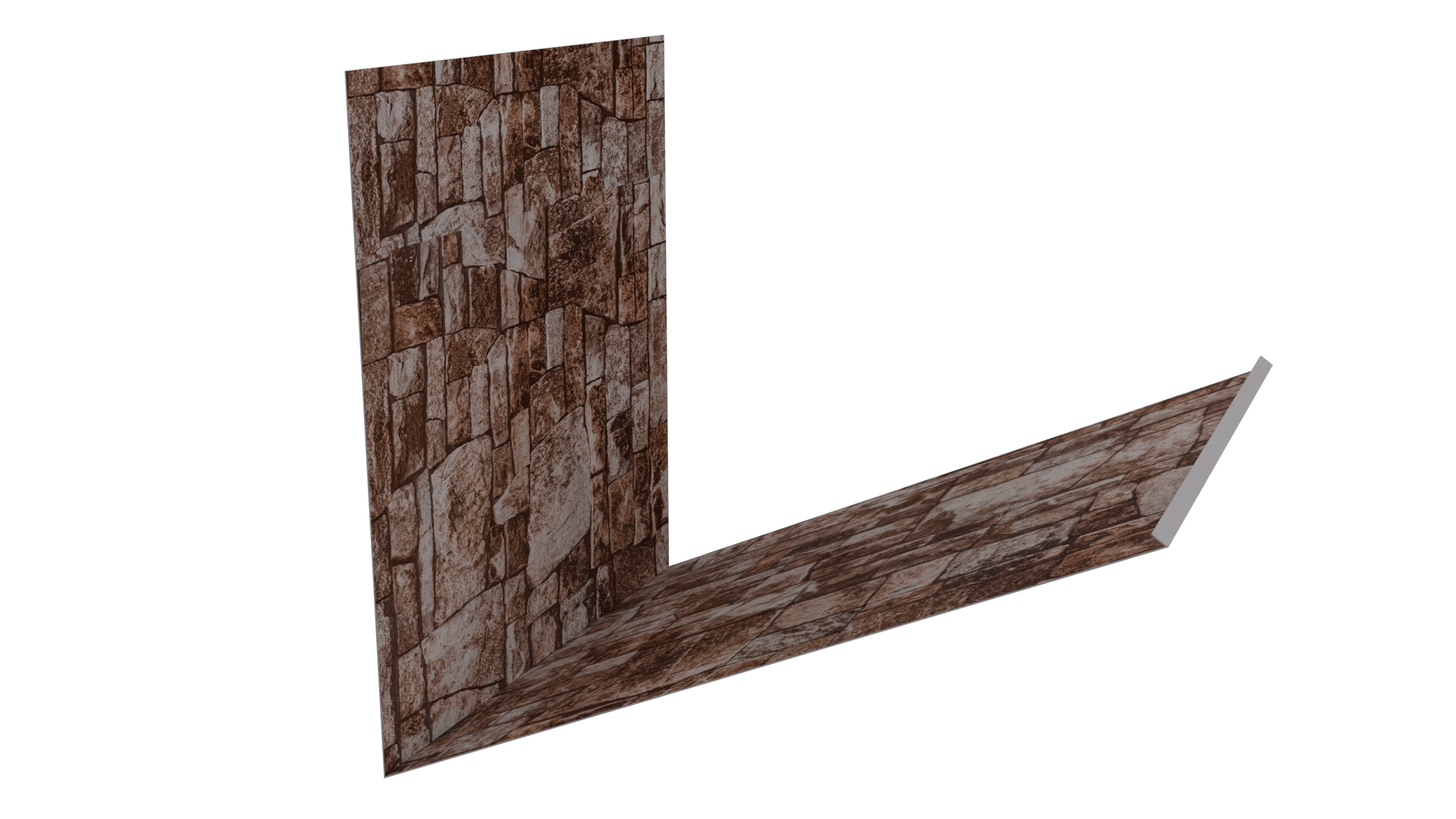 Планка примыкания верхняя к трубе фальц 250x210 мм, Дикий камень