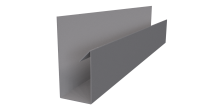 Планка П-образная Блок-хаус 30x30x2000 мм, 7004 сигнальный серый глянцевый