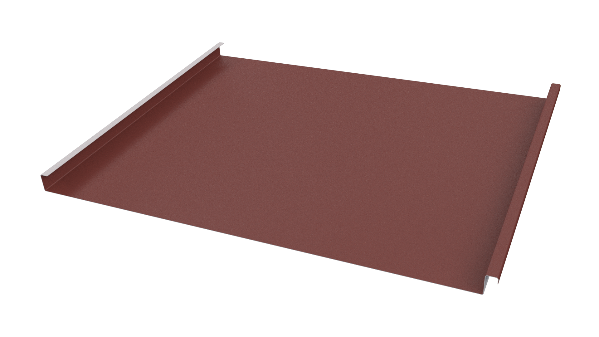 Фальцевая кровля 562/550x0,5 мм, 3009 оксид красный матовый
