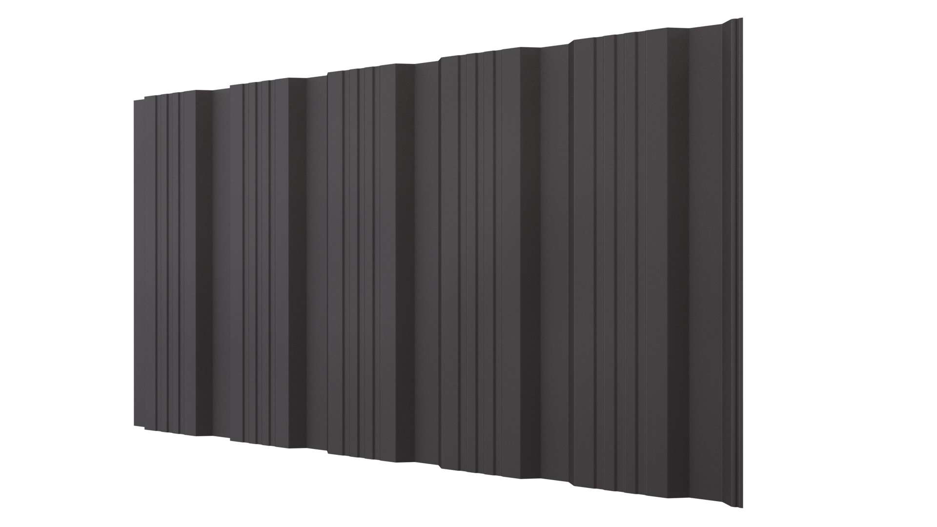 Профнастил К20 1195/1130x0,45 мм, 8019 серо-коричневый матовый