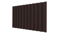 Профнастил С21 1051/1000x0,5 мм, 8017 шоколадно-коричневый стальной бархат
