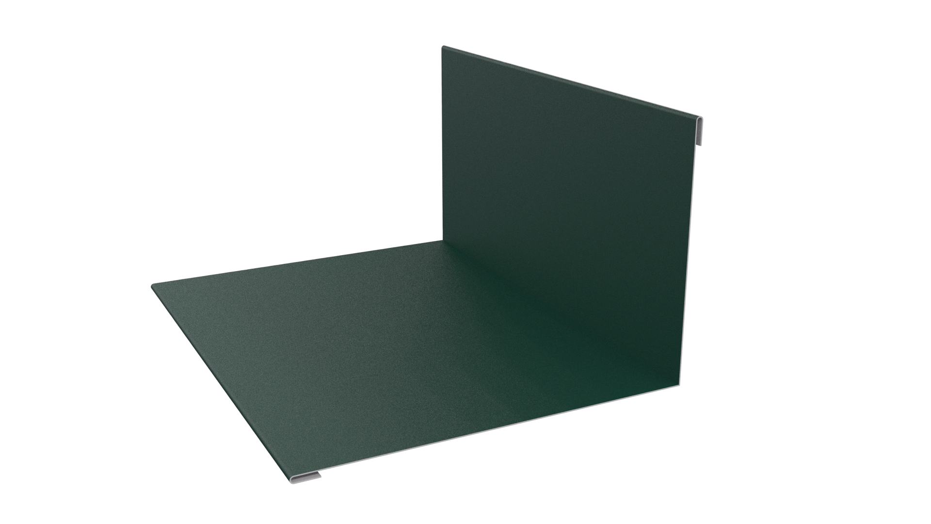 Планка примыкания верхняя 100x150x2000 мм, 6005 зеленый мох матовый