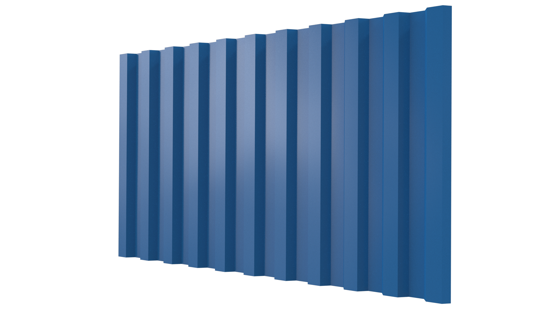 Профнастил С21 1051/1000x0,5 мм, 5015 небесно-синий глянцевый