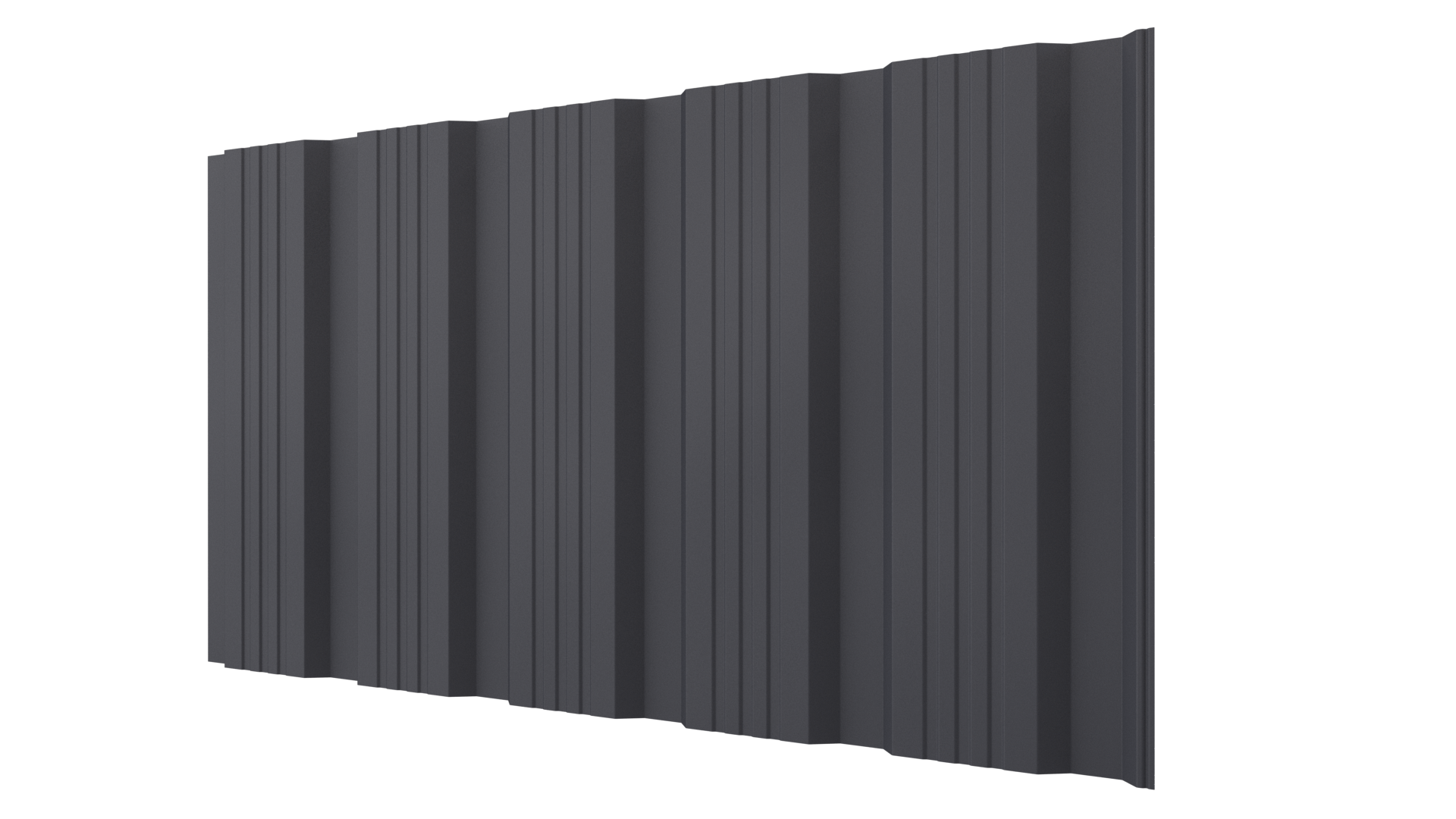 Профнастил К20 1195/1130x0,5 мм, 7024 графитовый серый матовый