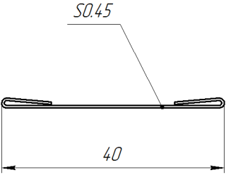 Крепежная планка 10x40x10 мм, Картэн