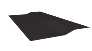 Планка крепёжная фальц 50x17x29 мм, 8019 серо-коричневый глянцевый