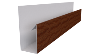 Планка П-образная Блок-хаус 30x30x2000 мм, Дуб Кельтик 3D